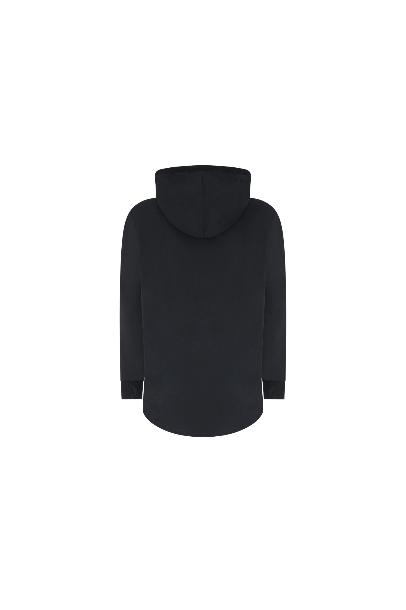 Empile Black Hoodie – back view, premium streetwear unisex