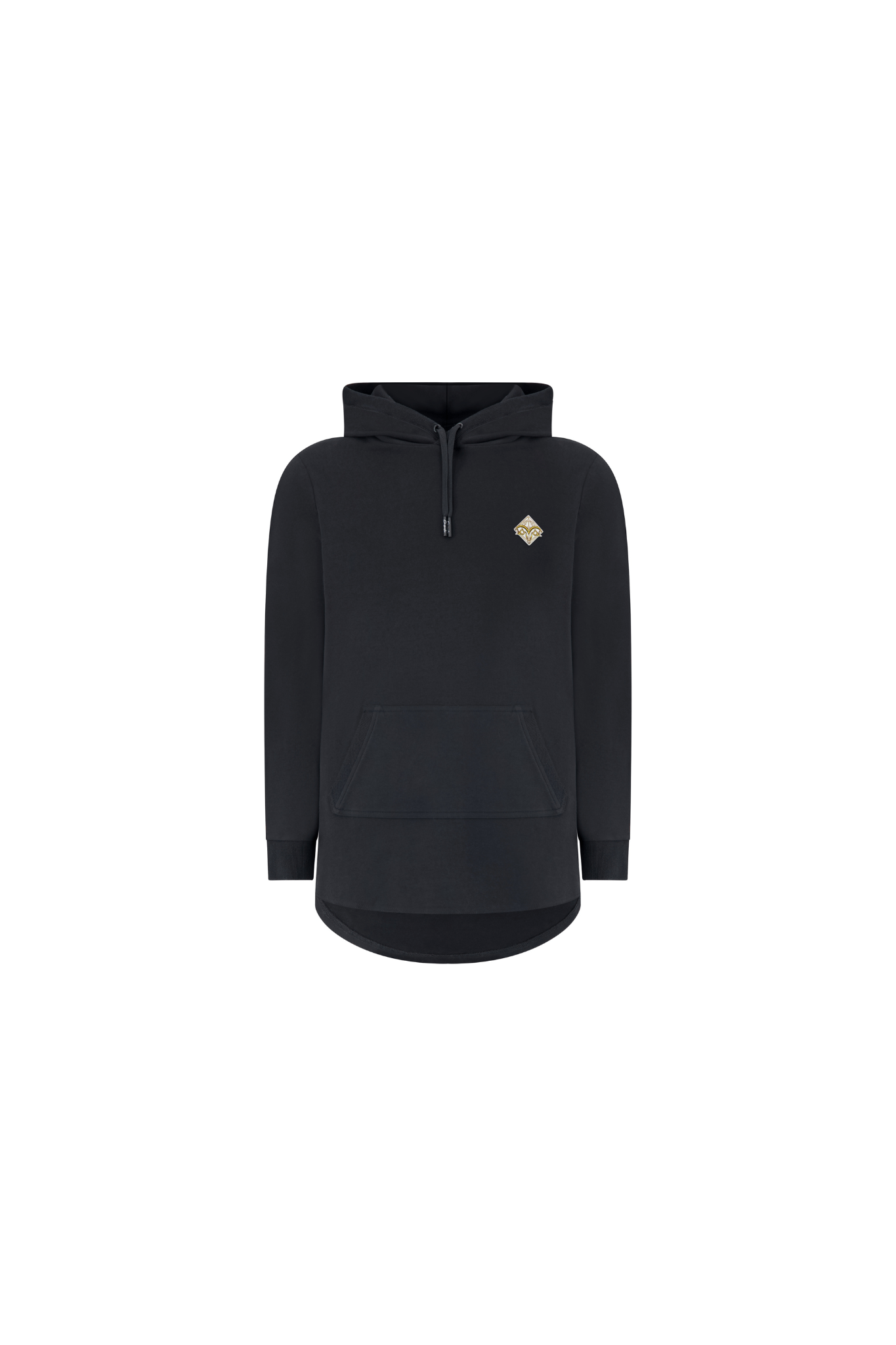 Empile Black Hoodie – front view, premium streetwear unisex