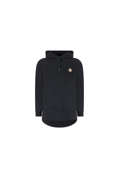 Empile Black Hoodie – front view, premium streetwear unisex